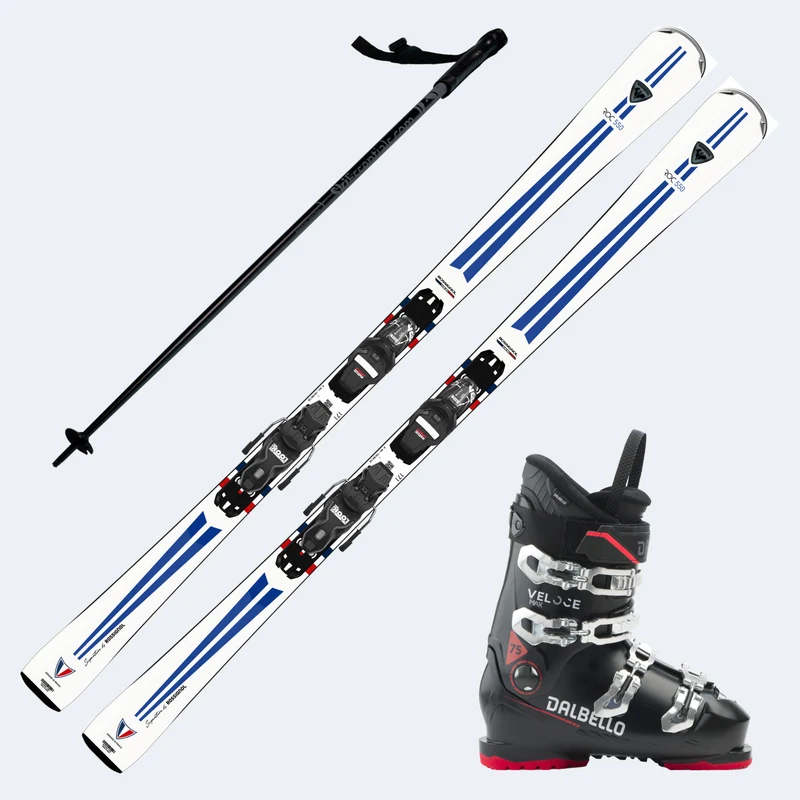 2026 Rossignol Signature Roc 550 Skis with Dalbello Veloce Max 75 Boots and Poles