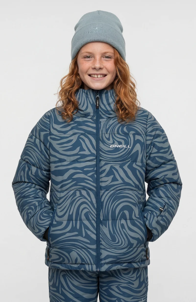 FWC'Cruz Puffer wintersportjas | Blue Swirl Zebra