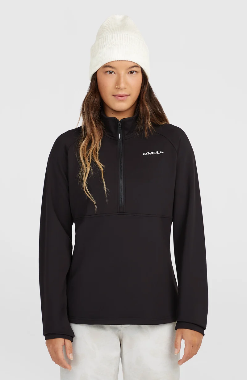 FWC'Cruz fleecetrui met halve rits | Black Out
