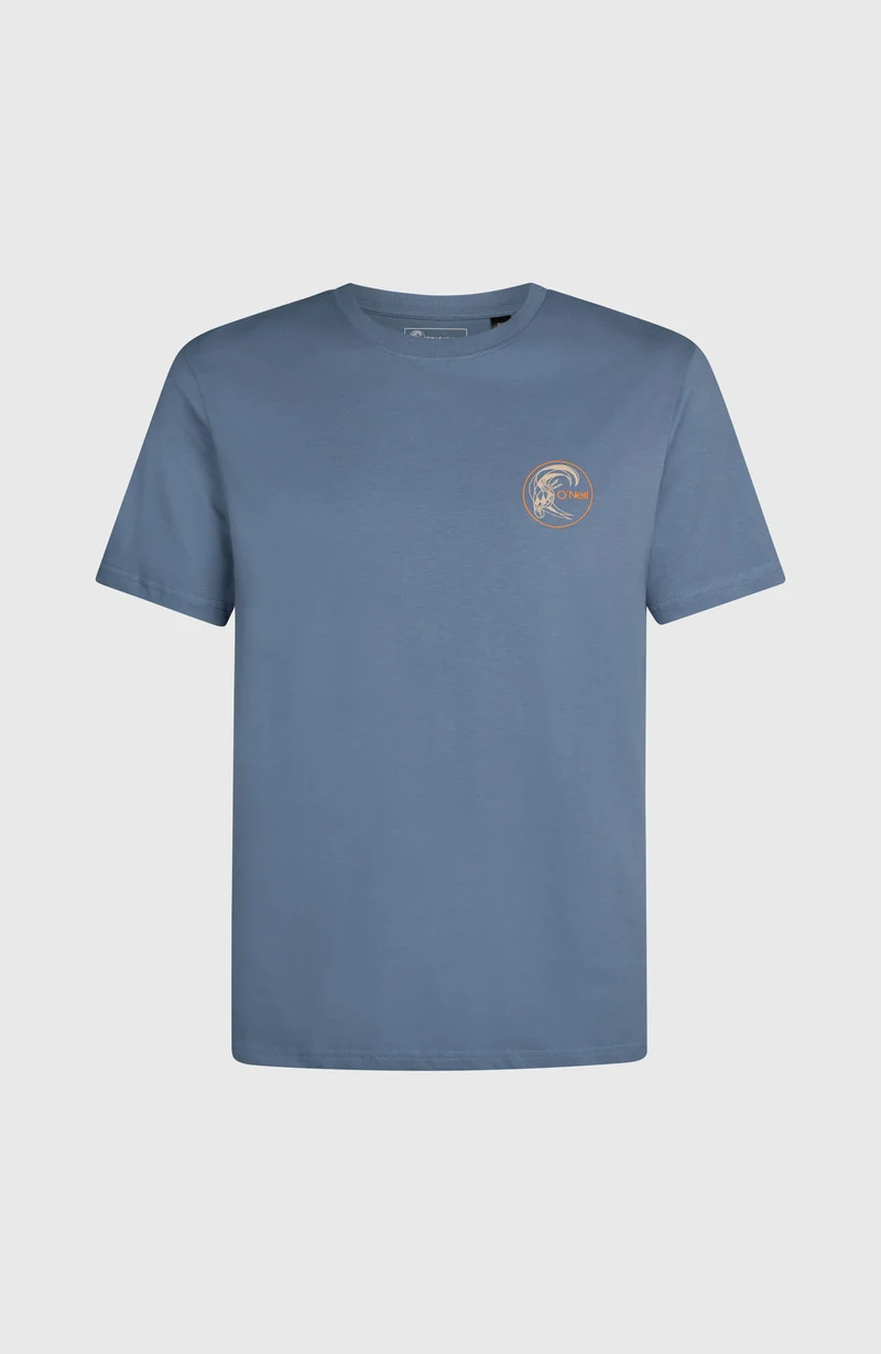 O'Riginals Retro Back-Print T-shirt | Mozart Blue