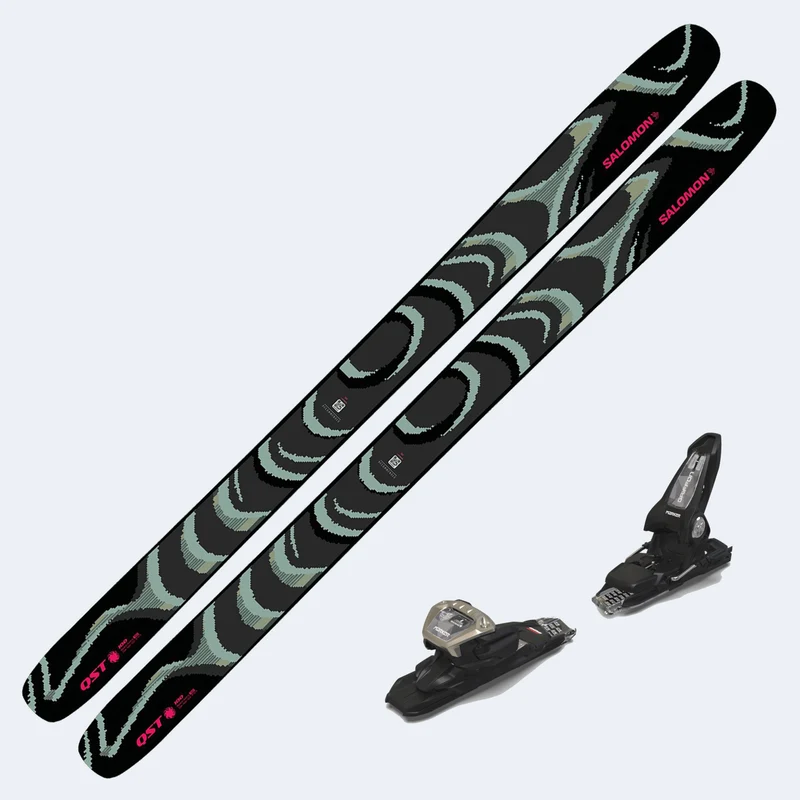 2027 Salomon QST 100 Skis with Marker Griffon 13D Demo Bindings