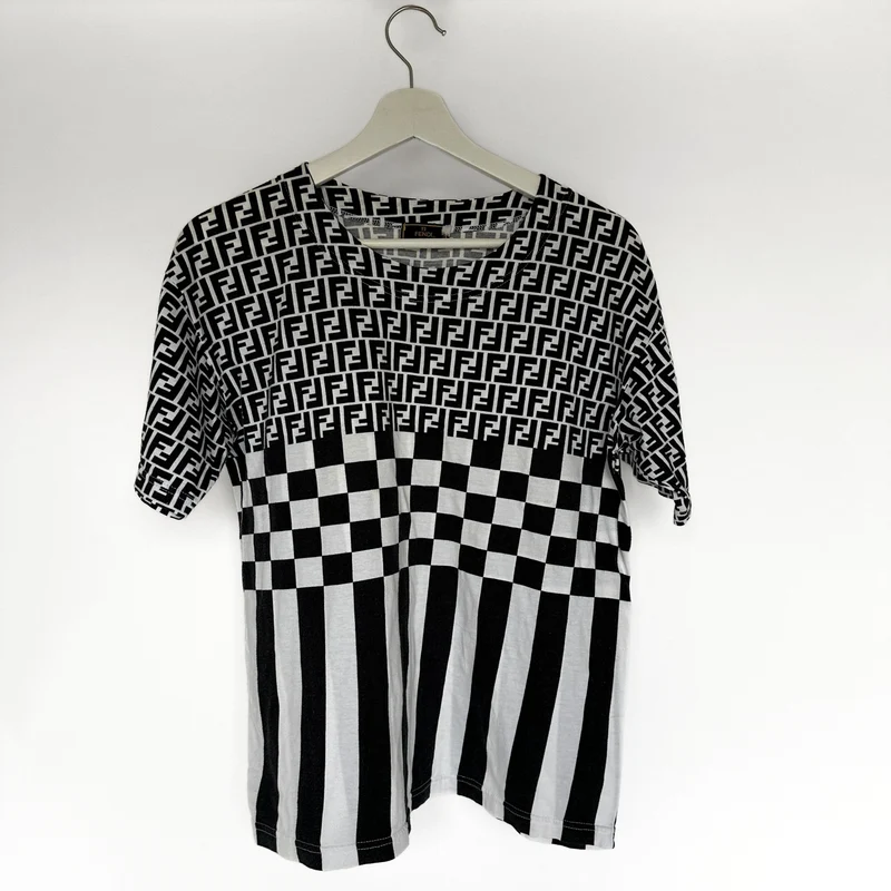 Fendi Logo-T-shirt van katoen