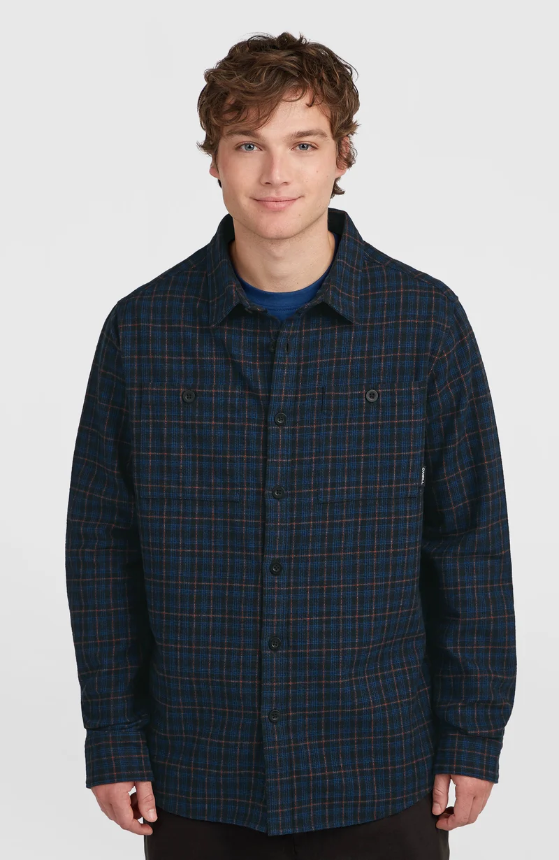 Must-Have flanellen overhemd | Black Mini Check Plaid