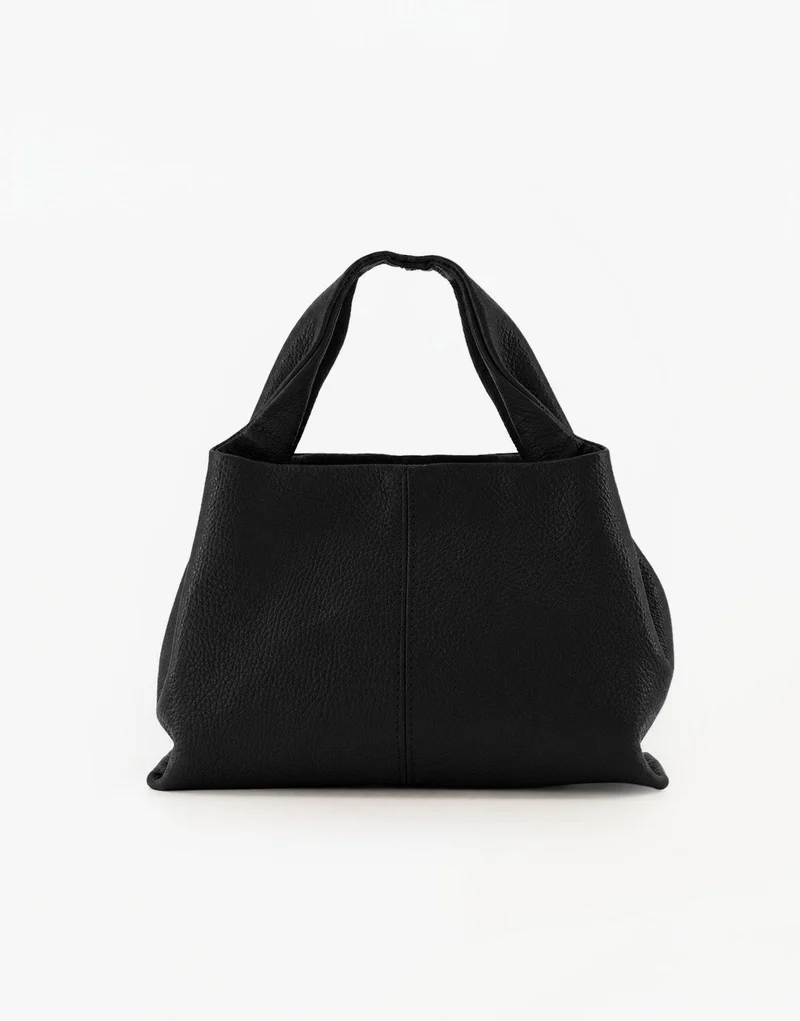 Zwarte Ronde Schouder - Tas