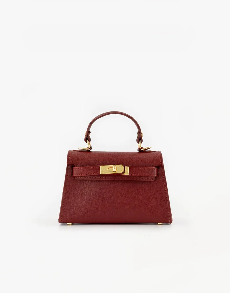 Bordeaux Gouden Details - Tas