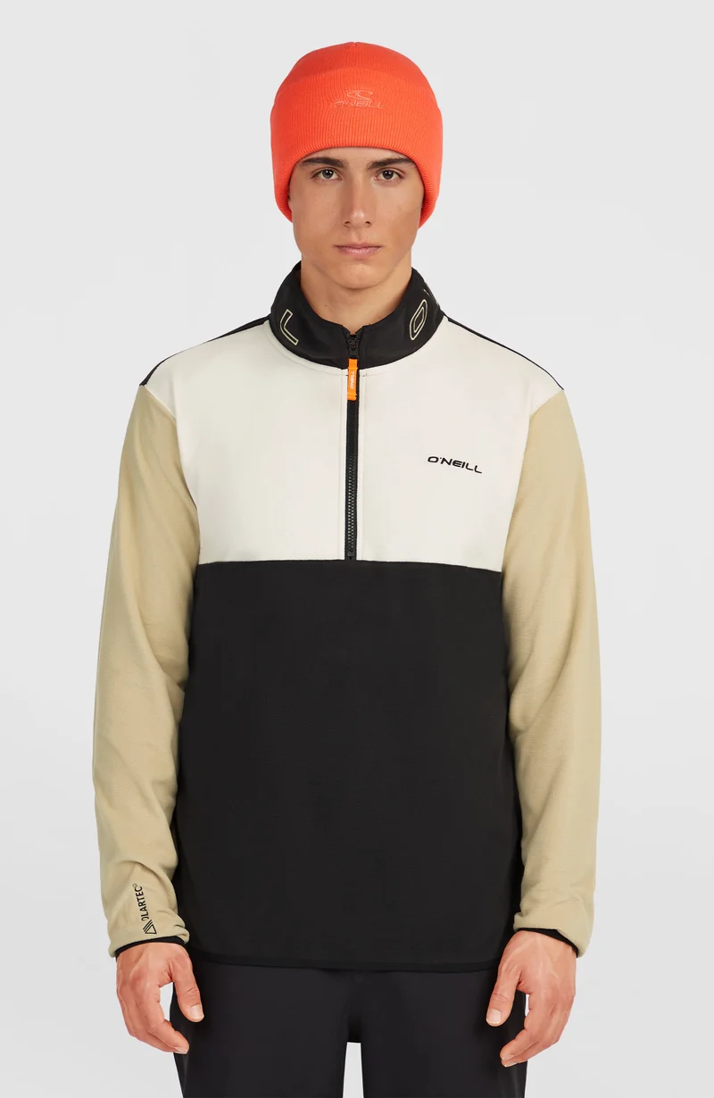 FWC'Cruz Triple Polartec® fleecetrui met halve rits | Linen White Colour Block