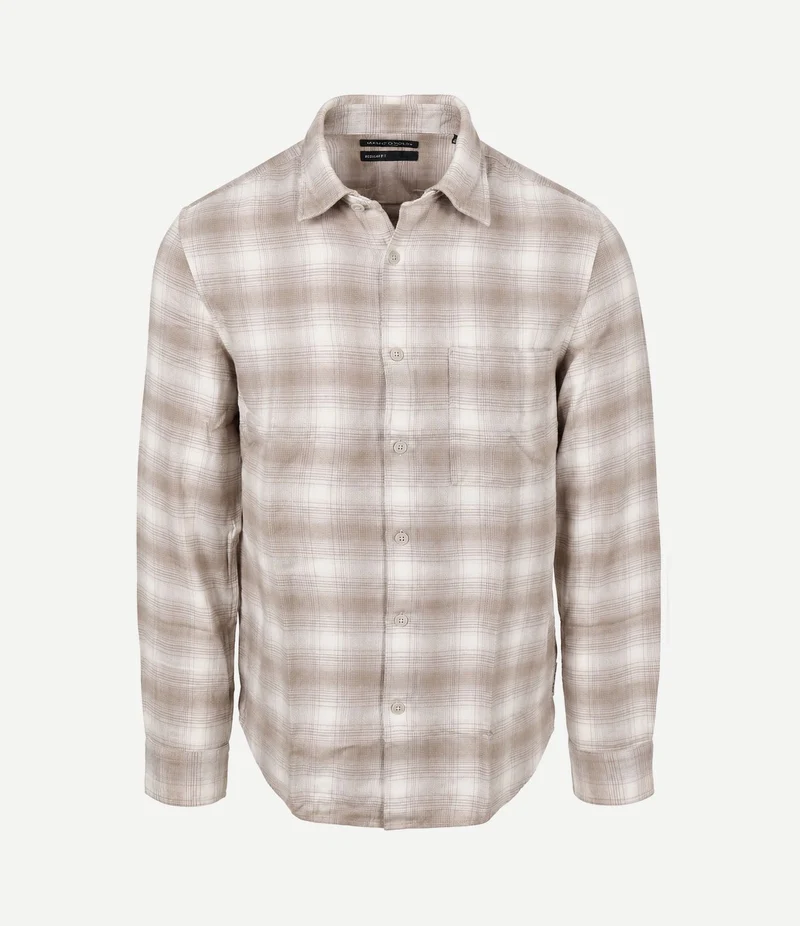 Shirt check beige