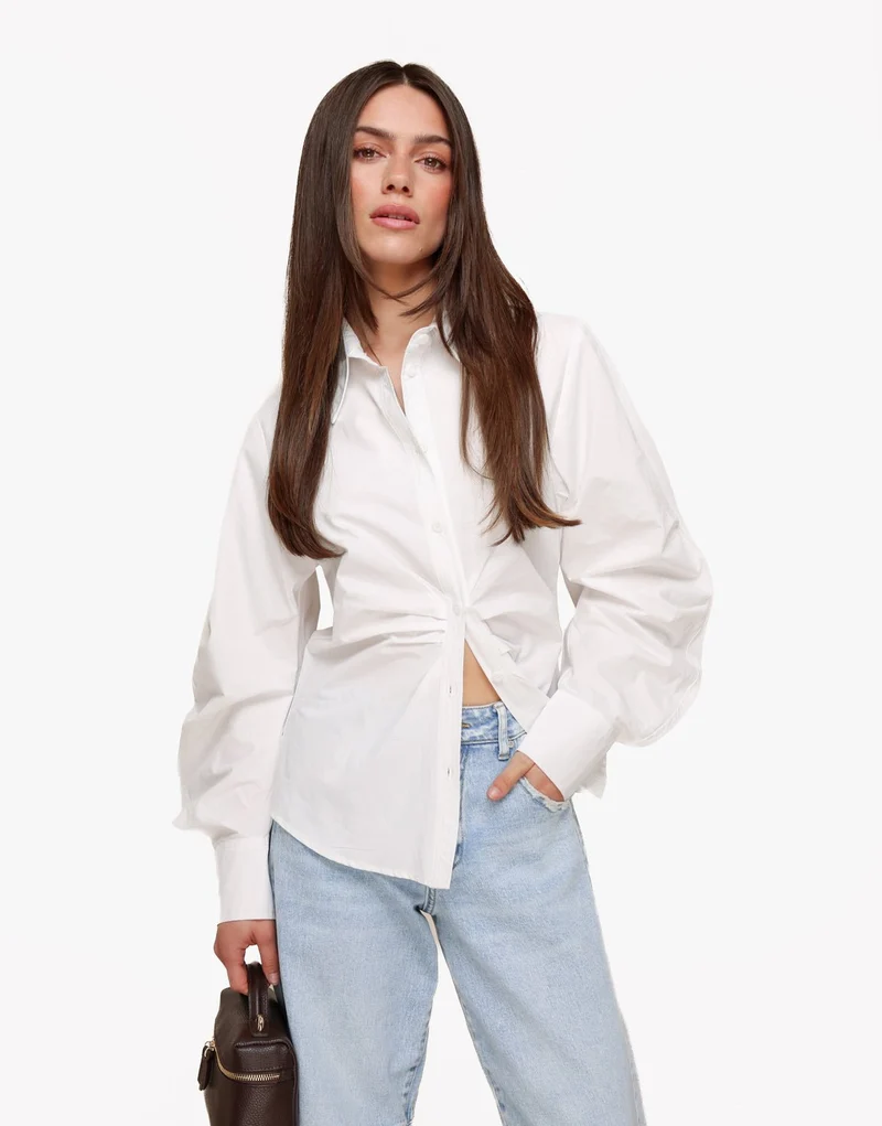 Witte Getailleerde - Blouse
