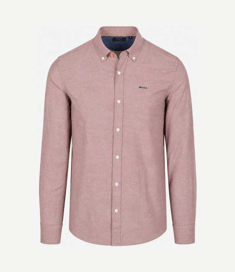 Overhemd bd barn twill rood