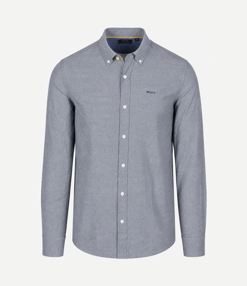 Overhemd bd barn twill donkerblauw