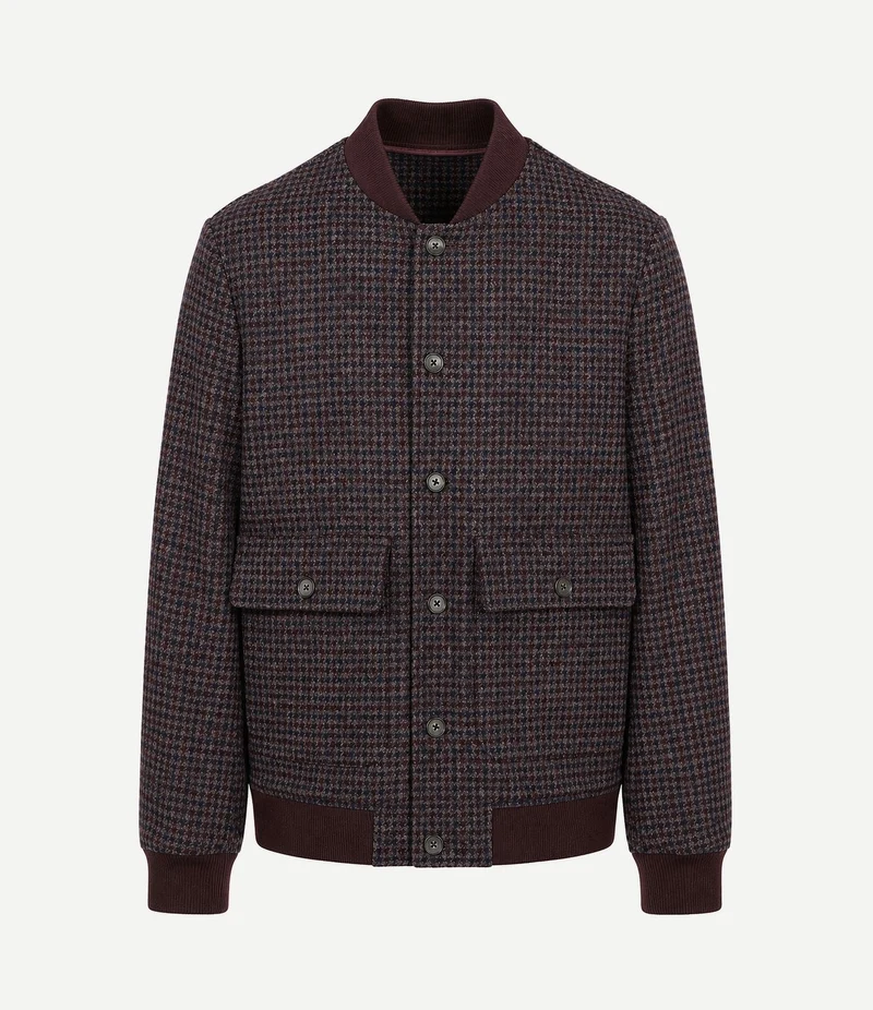 Bomberjack pepita bordeaux