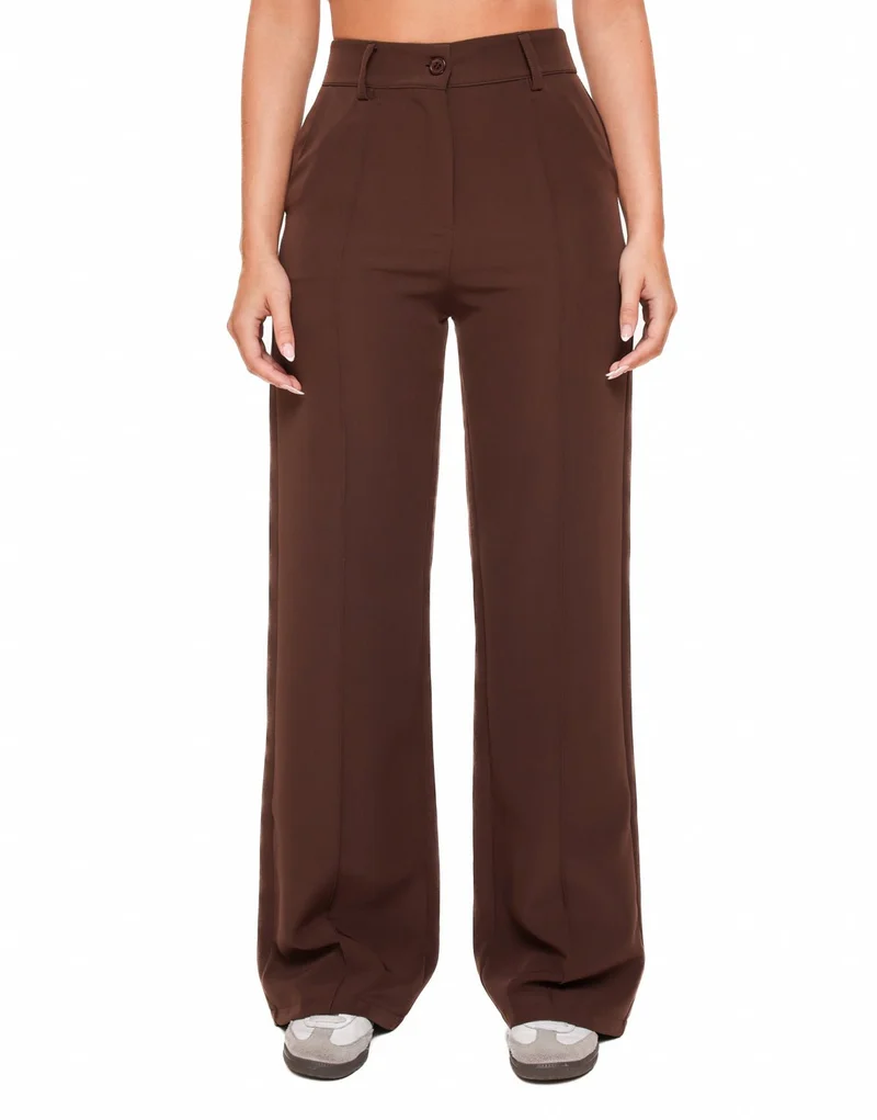 Donkerbruine Basic - Pantalon