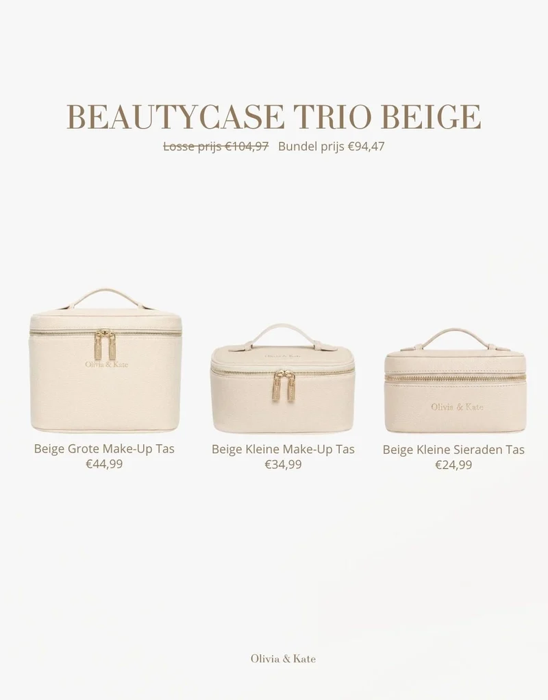 Beige Beautycase - Set