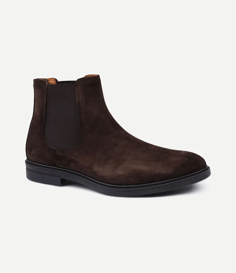 Chelsea boot suede bruin