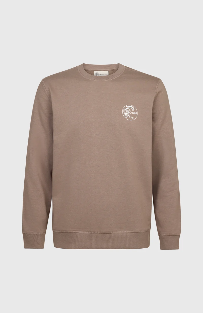 O'Riginals Chest Print Crew sweater | Pure Cashmere