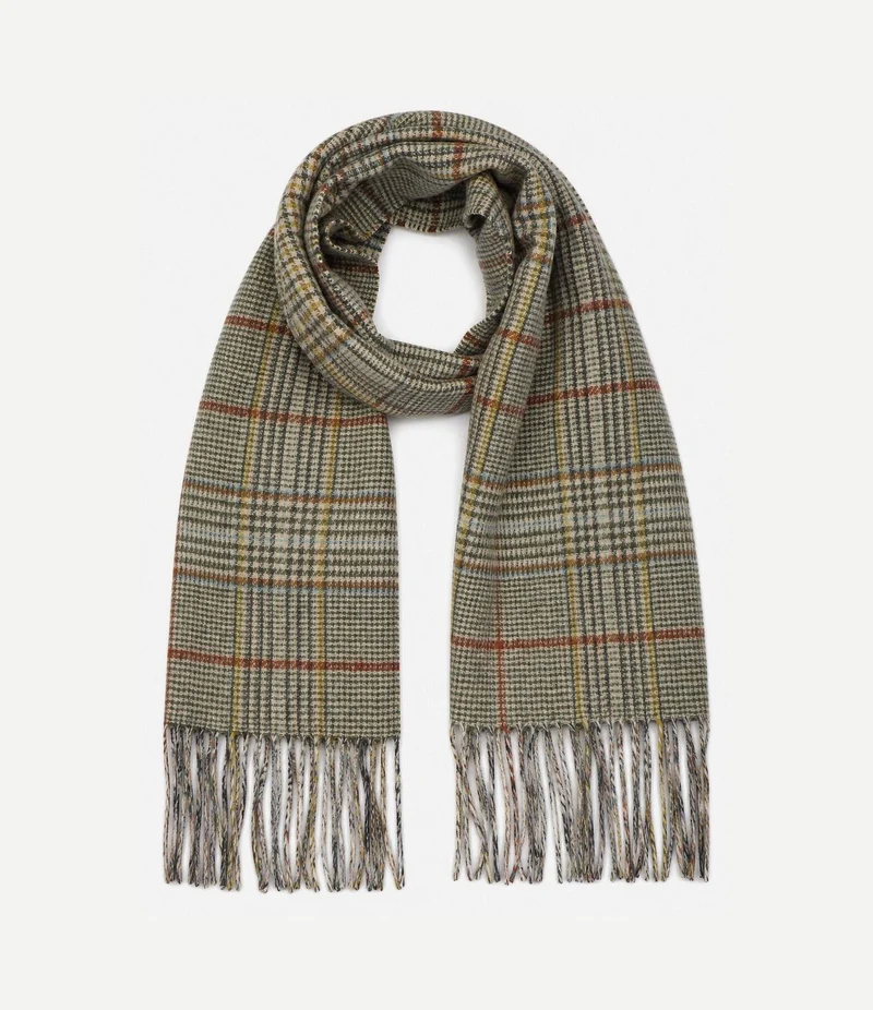 Sjaal macklow reversible lambswool tweed multi