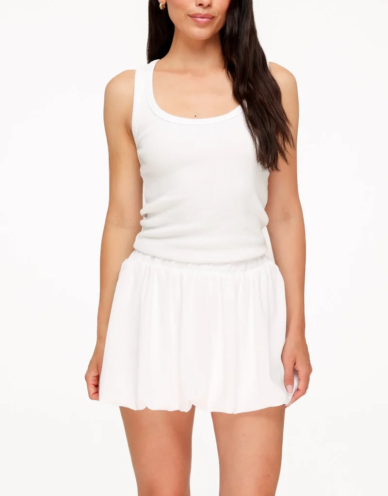 Creme Flowy - Skort