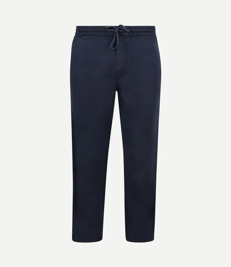 Chicago chino linen donkerblauw