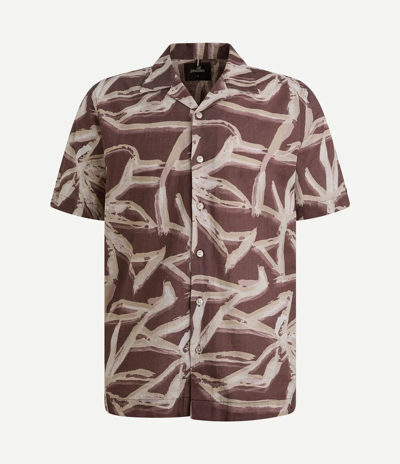 Short sleeve overhemd print catawba grape