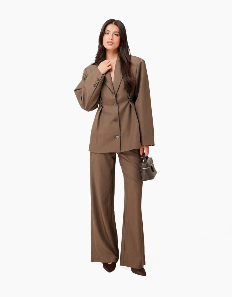 Donker Taupe Stevige Classic Detail - Set