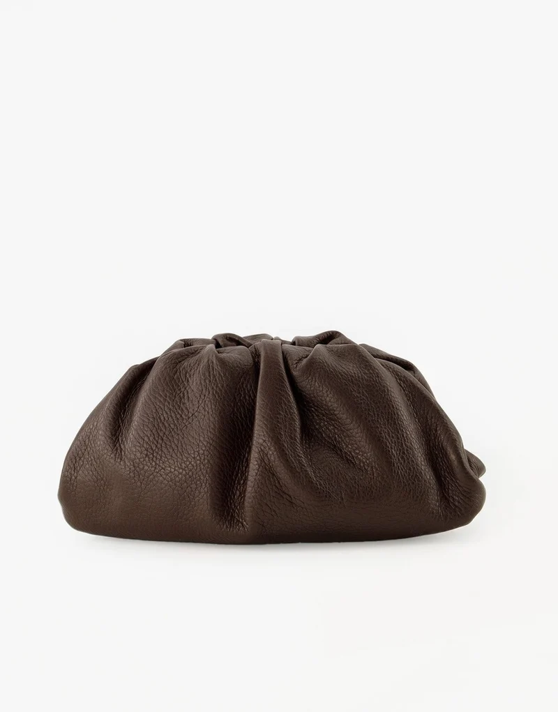 Donkerbruine Leren - Clutch
