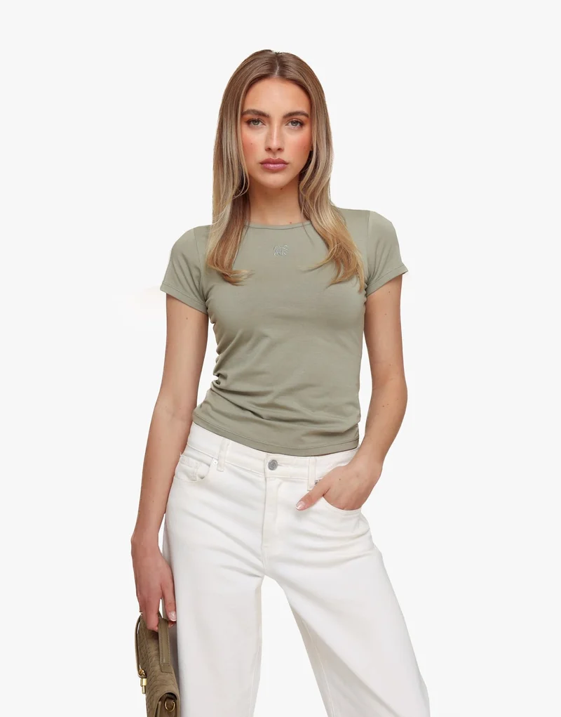 Groengrijze O&K Basic SS - Top