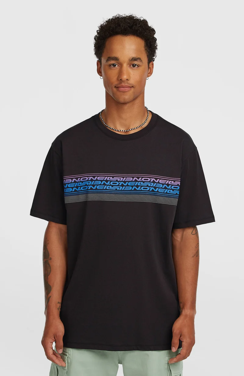 O'Neill Logo Stripe T-shirt | Black Out
