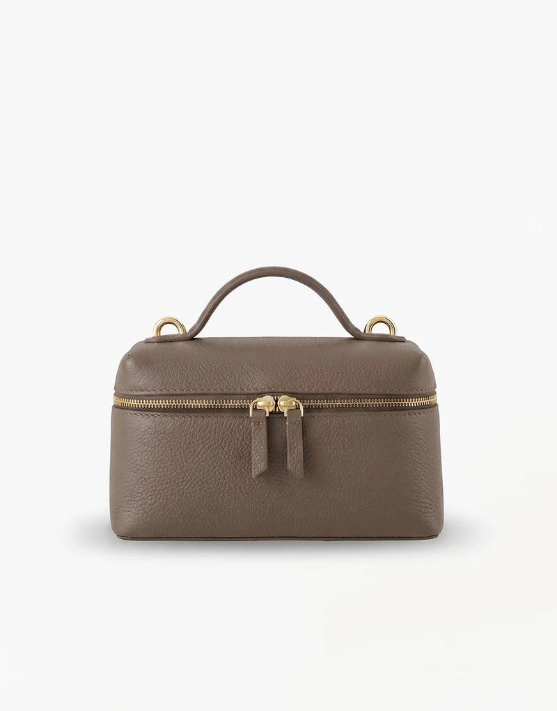 Donker Taupe Rechthoekige - Tas