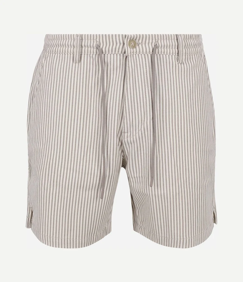 Relaxed short stripes beige