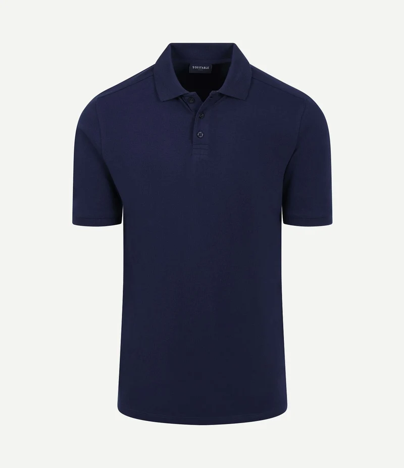 Respect polo tiger donkerblauw