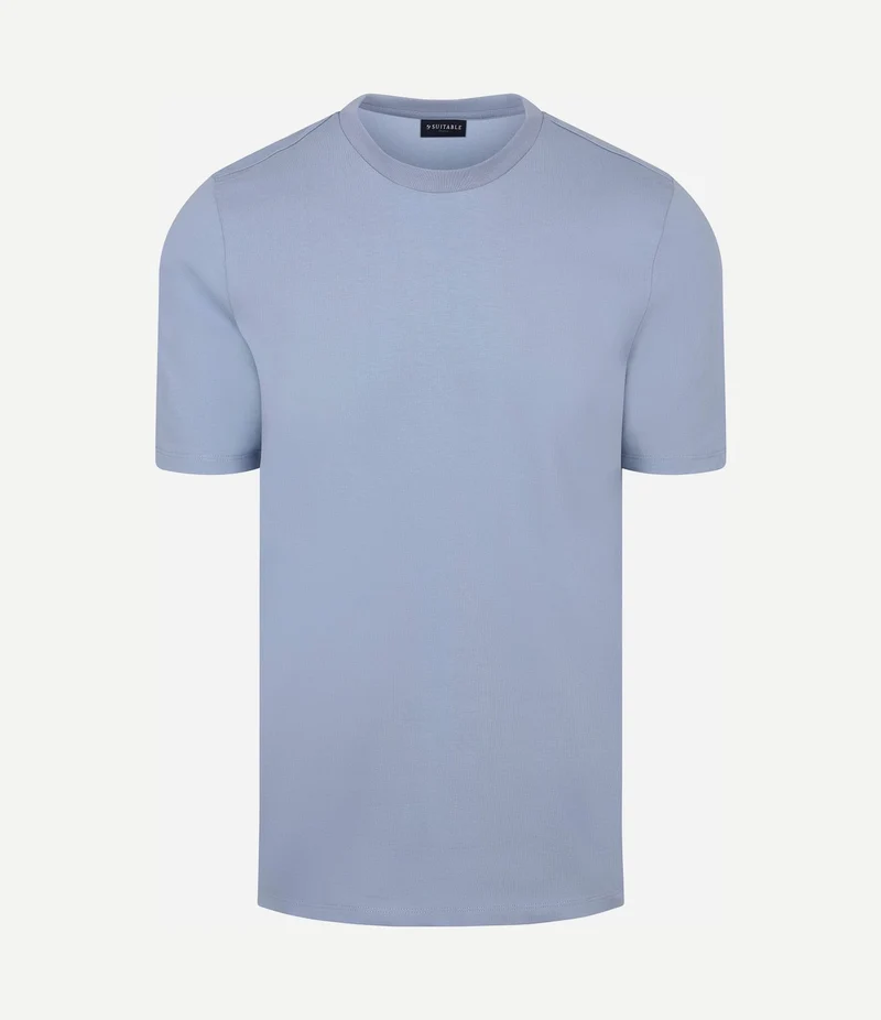 Respect t-shirt tim lichtblauw