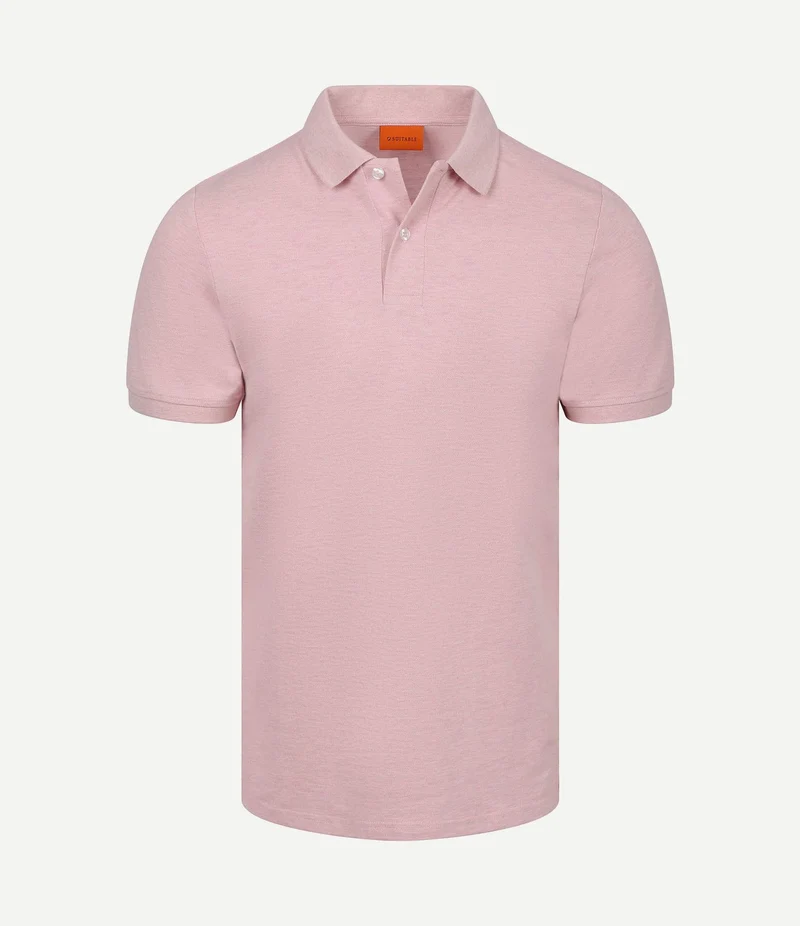 Poloshirt mel pique roze