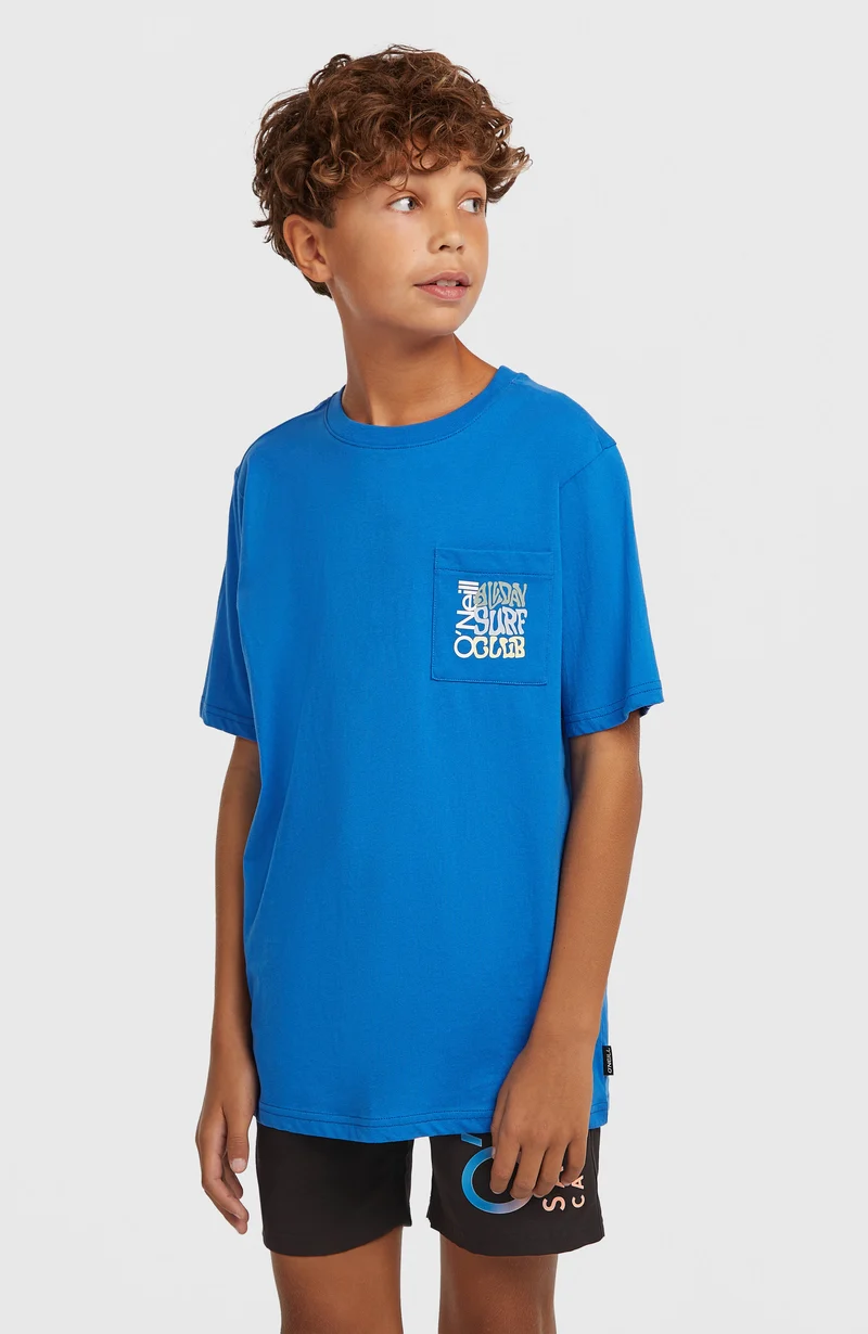 Chest Pocket T-shirt | Mediterranean Blue