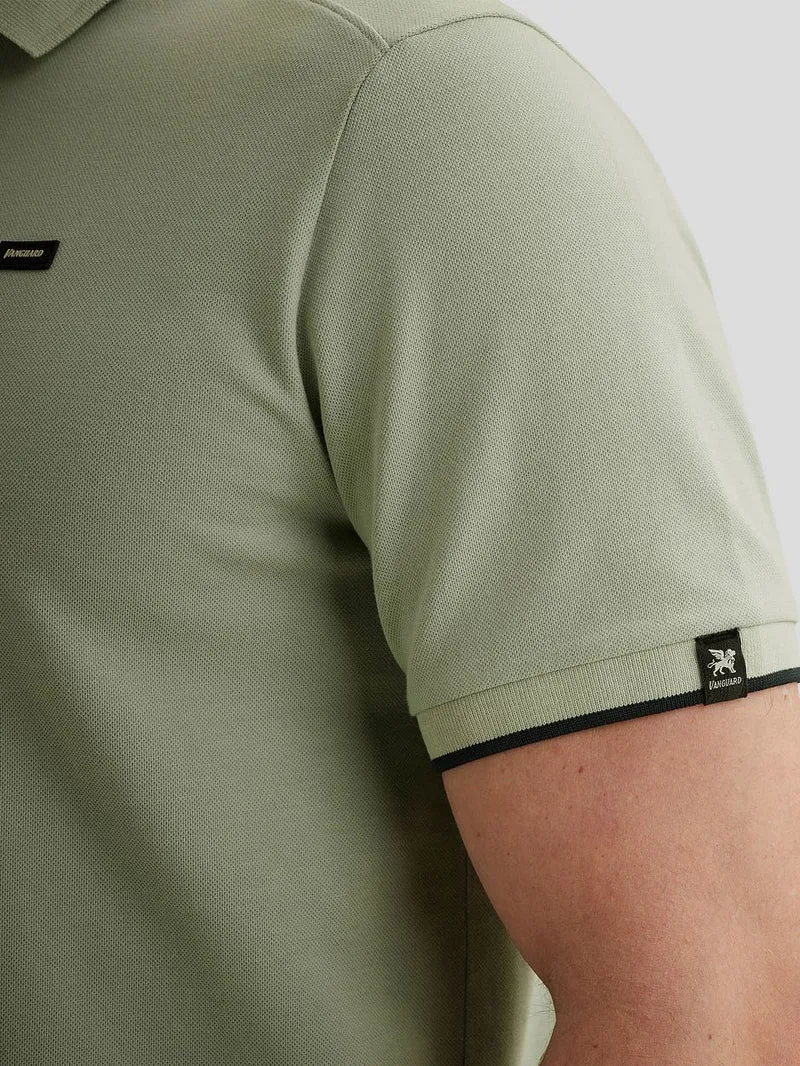 Piqué poloshirt aqua gray