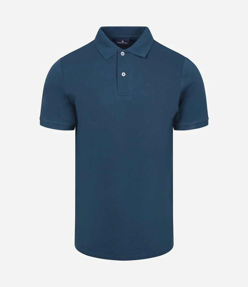 Polo piqué royal blauw
