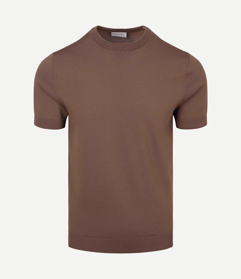 Knitted t-shirt wake tabacco