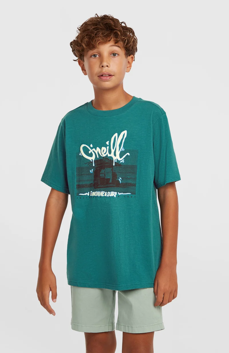 Slub Graphic T-shirt | Botanical Heat