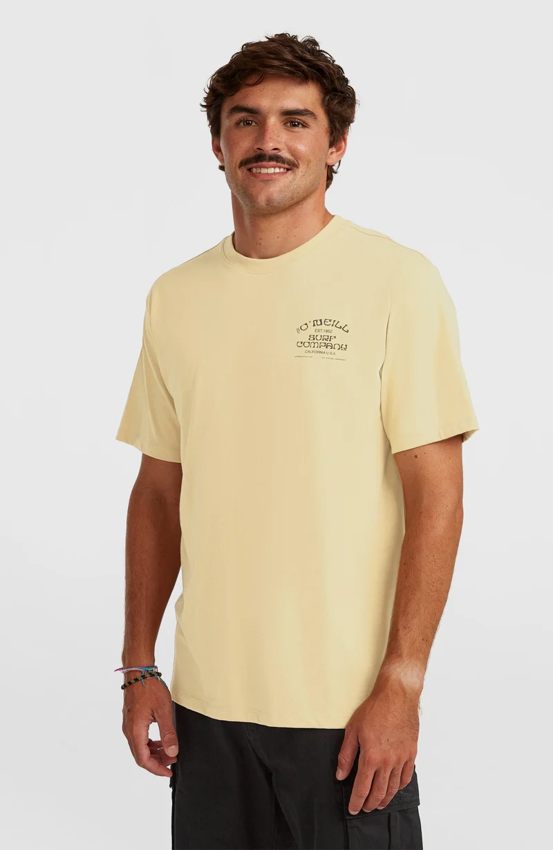 Melange Chest-Print T-shirt | Cocoa Sand