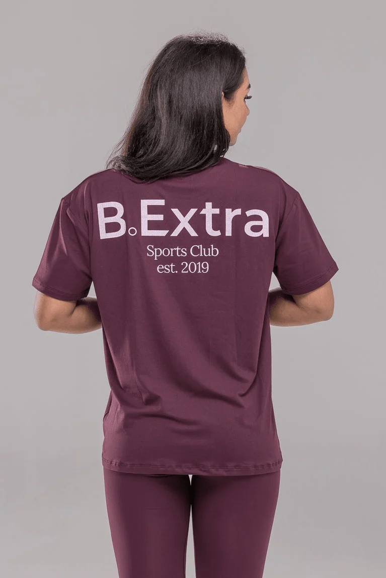 Sports Club Tee - Cherry