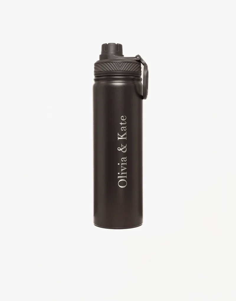 Donkerbruine Olivia & Kate Stainless Steel - Waterfles