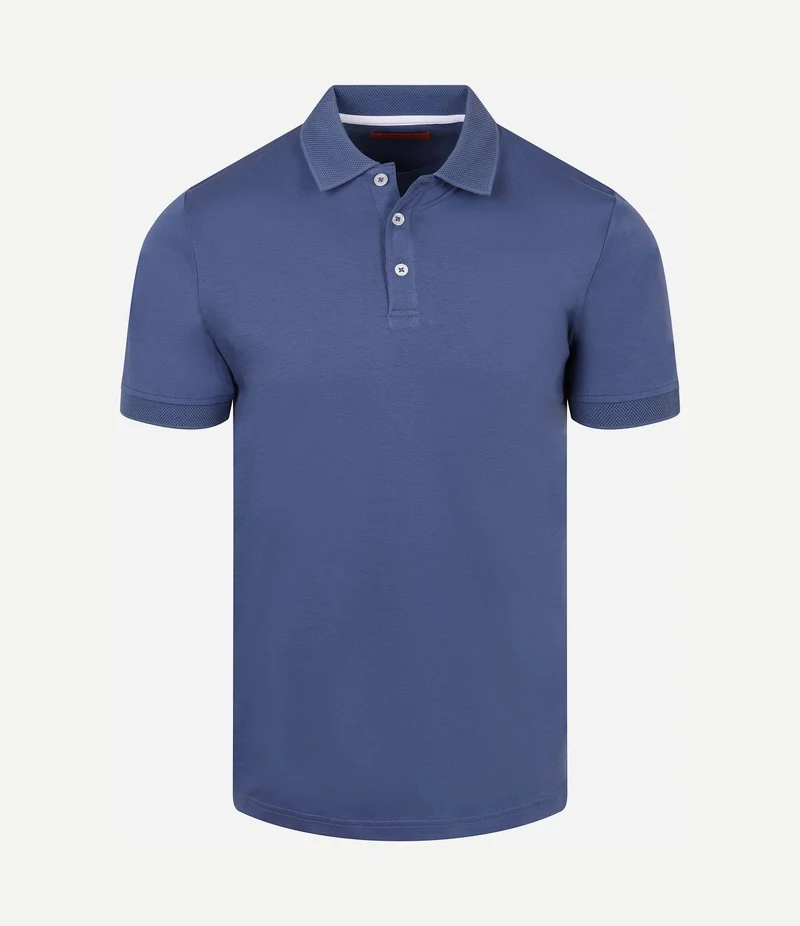 Boris liquid poloshirt royal blue