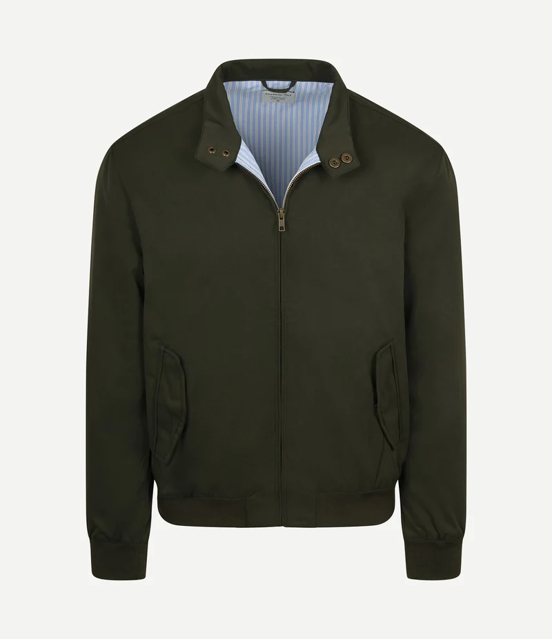 Turbo twill jacket donkergroen