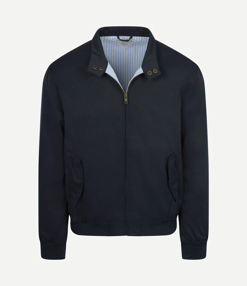 Turbo twill jacket donkerblauw