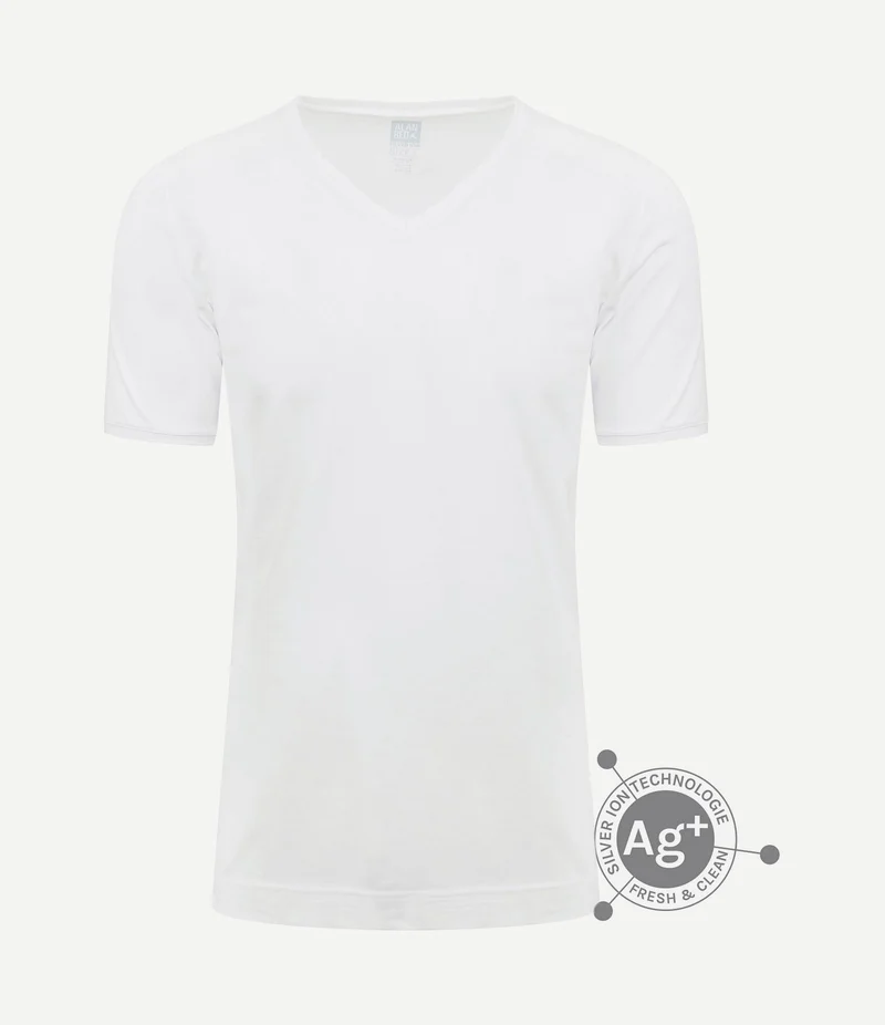 T-shirt Oxford wit