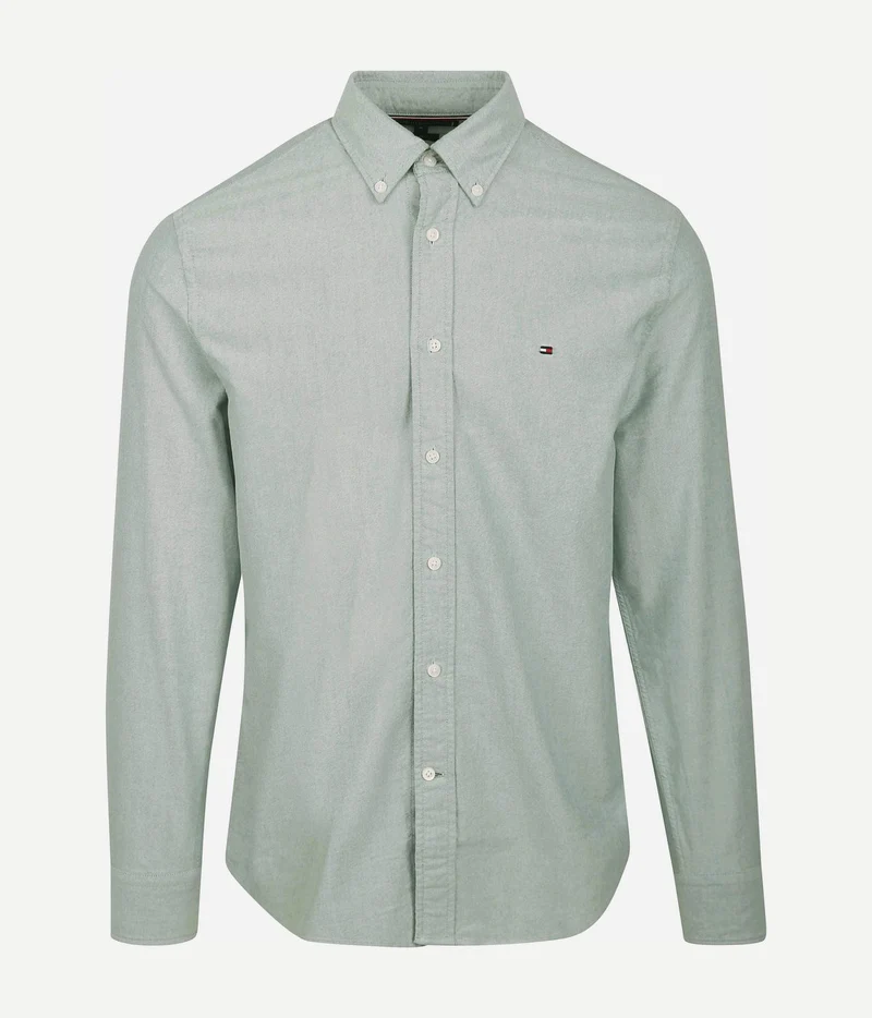 Tommy Hilfiger Oxford overhemd lichtgroen