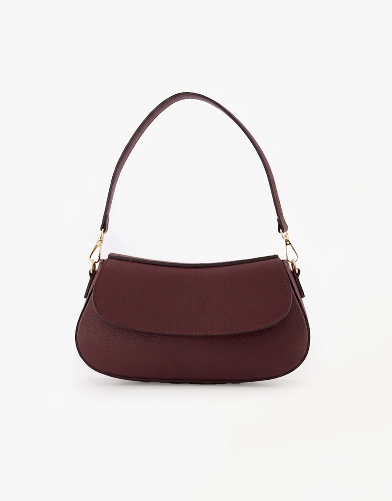 Burgundy Elegante Leren - Tas