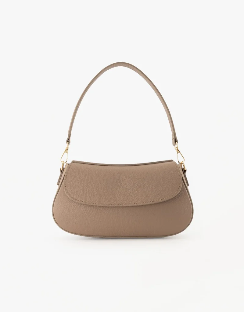Taupe Elegante leren - Tas