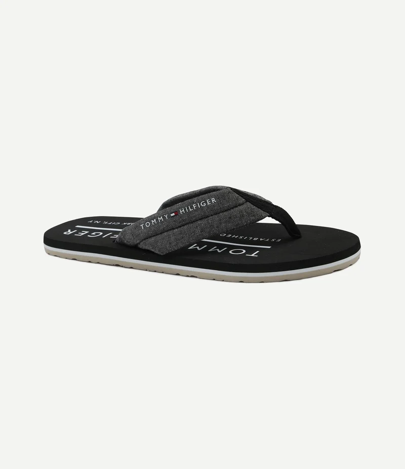 Flip flops chambray zwart