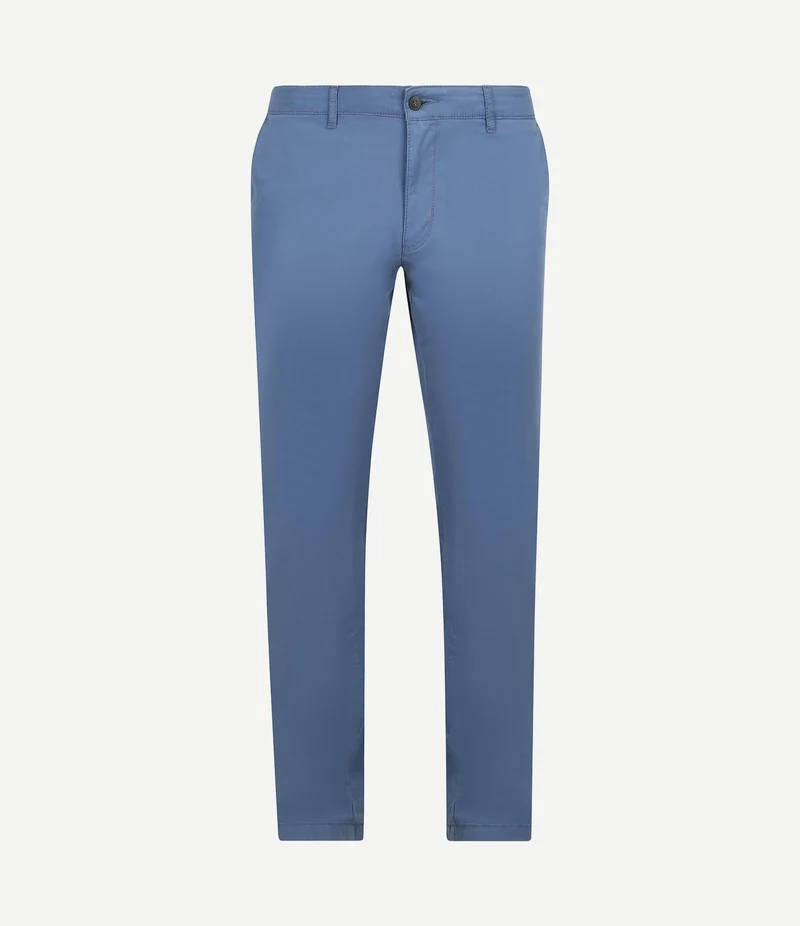 Chino newbury light twill blauw