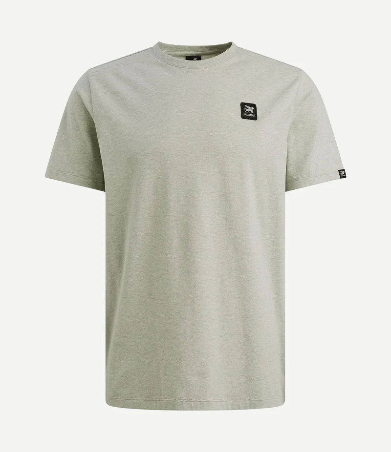 T-shirt logo melange lichtgroen
